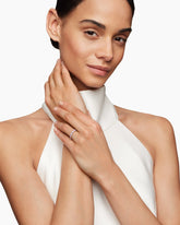 DY Eden Partway Band Ring in Platinum with Pink Sapphires and Diamonds, 2.8mm